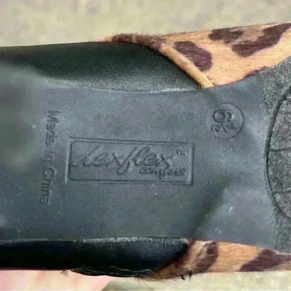 Dexflex Comfort Heels Women 6.5 Cheetah Print Zipper Closed Pumps - Picture 7 of 10